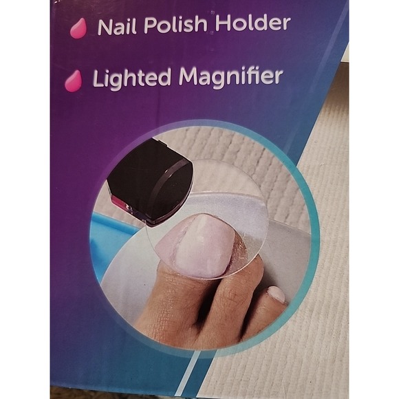 Salon Step Beauty Footrest for  At-Home Pedicures LED Magnifier Drying Fan - Picture 5 of 11